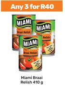 Miami Braai Relish-For Any 3 x 410g