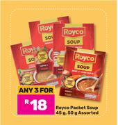Royco Packet Soup Assorted-For 3 x 45g, 50g