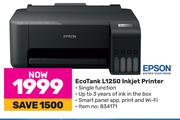 Epson Eco Tank L1250 Inkjet Printer