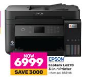 Epson Eco Tank L6270 3 In 1 Printer