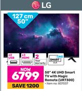 LG 50" (127cm) 4K UHD Smart TV With Magic Remote UR7300