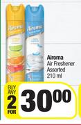 Airoma Air Freshener Assorted-For Any 2 x 210ml