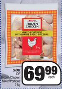 Spar IQF Frozen Chicken Mixed Portions-2kg Each