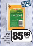 Spar Vacuum Pack Cheese Assorted-700g Each