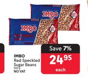 IMBO Red Speckled Sugar Beans-500g Each