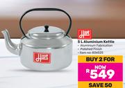 Hart 5Ltr Aluminum Kettle-For 2