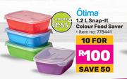 Ottima 1.2Ltr Snap-It Colour Food Saver 778441-For 10