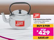 Hart 3.5Ltr Aluminium Kettle-For 2