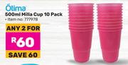 Otima 500ml Milla Cup 777978 (10 Pack)-For Any 2