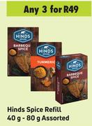 Hinds Spice Refill Assorted-For 3 x 40g-80g