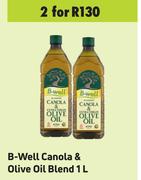 B-Well Canola & Olive Oil Blend-For 2 x 1L