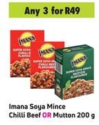 Imana Soya Mince Chilli Beef Or Mutton-For 3 x 200g