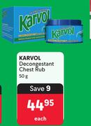Karvol Decongestant Chest Rub-50g