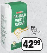Spar Refined White Sugar-2.5Kg Each