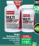 Biogen Multivitamin 50+ Advanced Value Pack 60 Plus Free 30 Tablets-Per Pack