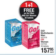 Go! Multivitamin Man Or Woman 30 Tablets-Each