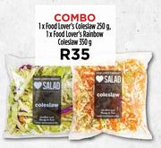 1 x Food Lover's Coleslaw 250g, 1 x Food Lover's Rainbow Coleslaw 350g-Combo
