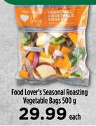Food Lover's Seasonal Roasting Vegetable Bags-500g Each