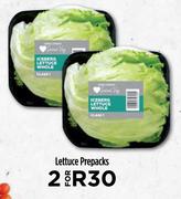 Lettuce Prepacks-For 2