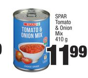 Spar Tomato & Onion Mix-410g