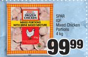 Spar IQF Mixed Chicken Portions-4Kg