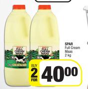 Spar Full Cream Maas-For 2 x 2Kg