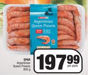 Spar Argetinian Queen Prawns 800g- Per Pack