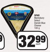Spar Marksbury Select Danish Blue Cheese 100g- Each 