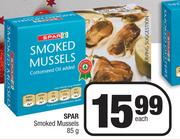 Spar Smoked Mussels 85g- Each