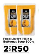 Food Lover's Plain & Butternut Soup-For 2 x 800g