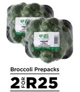 Broccoli Prepacks-For 2 