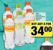Spar Sparkling Flavoured Drink-6x500ml