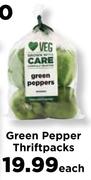 Green Pepper Thriftpacks-Each