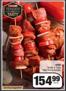 Spar Tender & Tasty Beef Rump Kebabs-Per kg