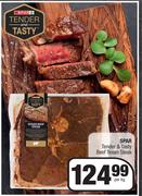 Spar Tender & Tasty Beef Texan Steak-Per kg
