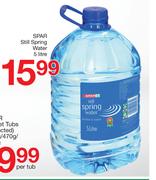 Spar Still Spring Water-5Ltr