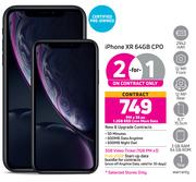 2 x Apple iPhone XR 64GB CPO-On 1.2GB Red Core More Data (Contract Only)