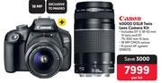 Canon 4000D DSLR Twin Lens Camera Kit-Per Kit