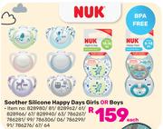 Nuk Soother Silicone Happy Days Girls Or Boys-Each