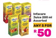 Infacare Juice Assorted-For Any 5 x 200ml
