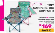 Unicorn Or Dino's Kiddies Camp Chair-Each