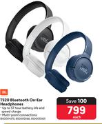 JBL T520 Bluetooth On-Ear Headphones-Each