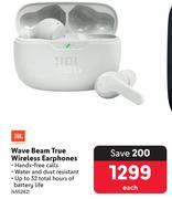 JBL Wave Beam True Wireless Earphones -Each