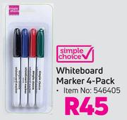 Simple Choice Whiteboard Marker 4 Pack
