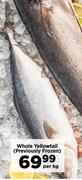 Whole Yellowtail Previously Frozen-Per Kg