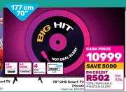 Hisense 70" (177cm) UHD Smart TV 70A6K