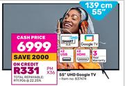 Skyworth 55" (139cm) UHD Google TV