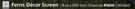 Ferns Decor Screen (Charcoal)-1.8m x 900mm