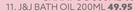 J&J Bath Oil-200ml