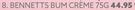 Bennetts Bum Creme-75g
